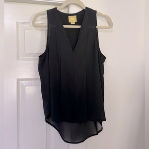 Anthropologie Maeve Sleeveless Black Blouse